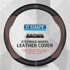 For Mazda Steering Wheel Cover Genuine Leather Carbon Fiber Fit Axela Atenza CX30 CX4 CX5 CX8 CX3 CX9 CX50 CX60 CX70 CX80 MX30