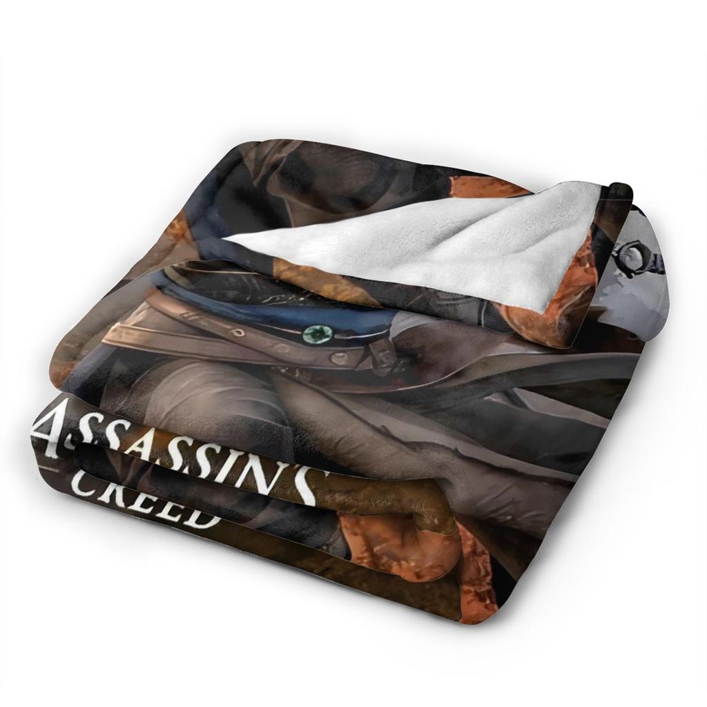 A-Assassins Game C-Creeds Fashion Flannel Blanket Warm Soft Bedding Throws for Home Decor Airplane Bedspread Sofa Bed Cover