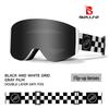 Dual-Use Magnetic Flip Ski Goggles: Day/Night, Double-Layer Anti-Fog & Anti-Snow for Mountaineering