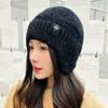 Korean Fashion Knit Ear Protection Hat for Women - Versatile Autumn/Winter Cycling Pullover