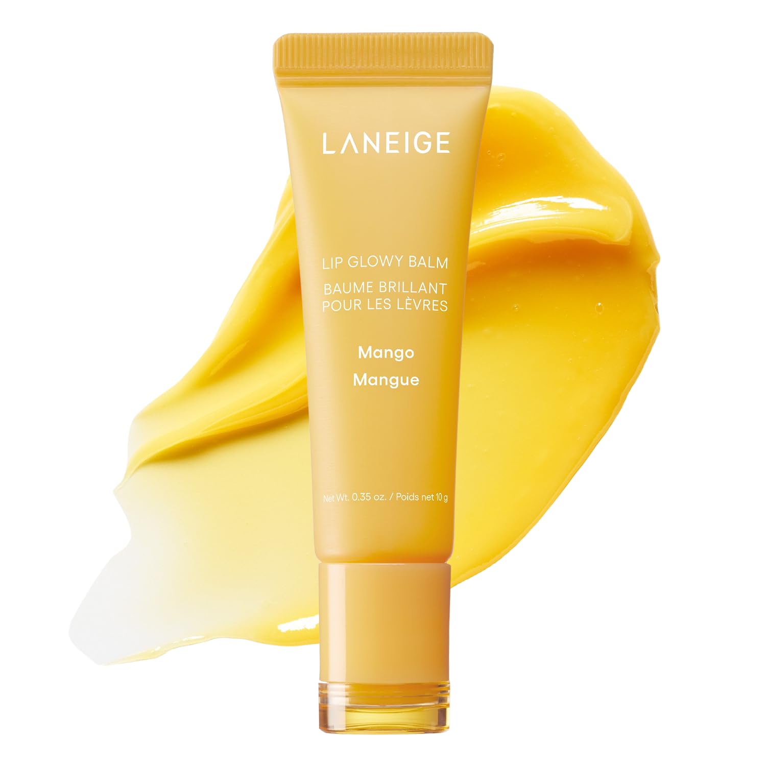 

Laneige Lip Glowy Balm Mango 10 г бальзам для губ маска для губ увлажняющая корейская
