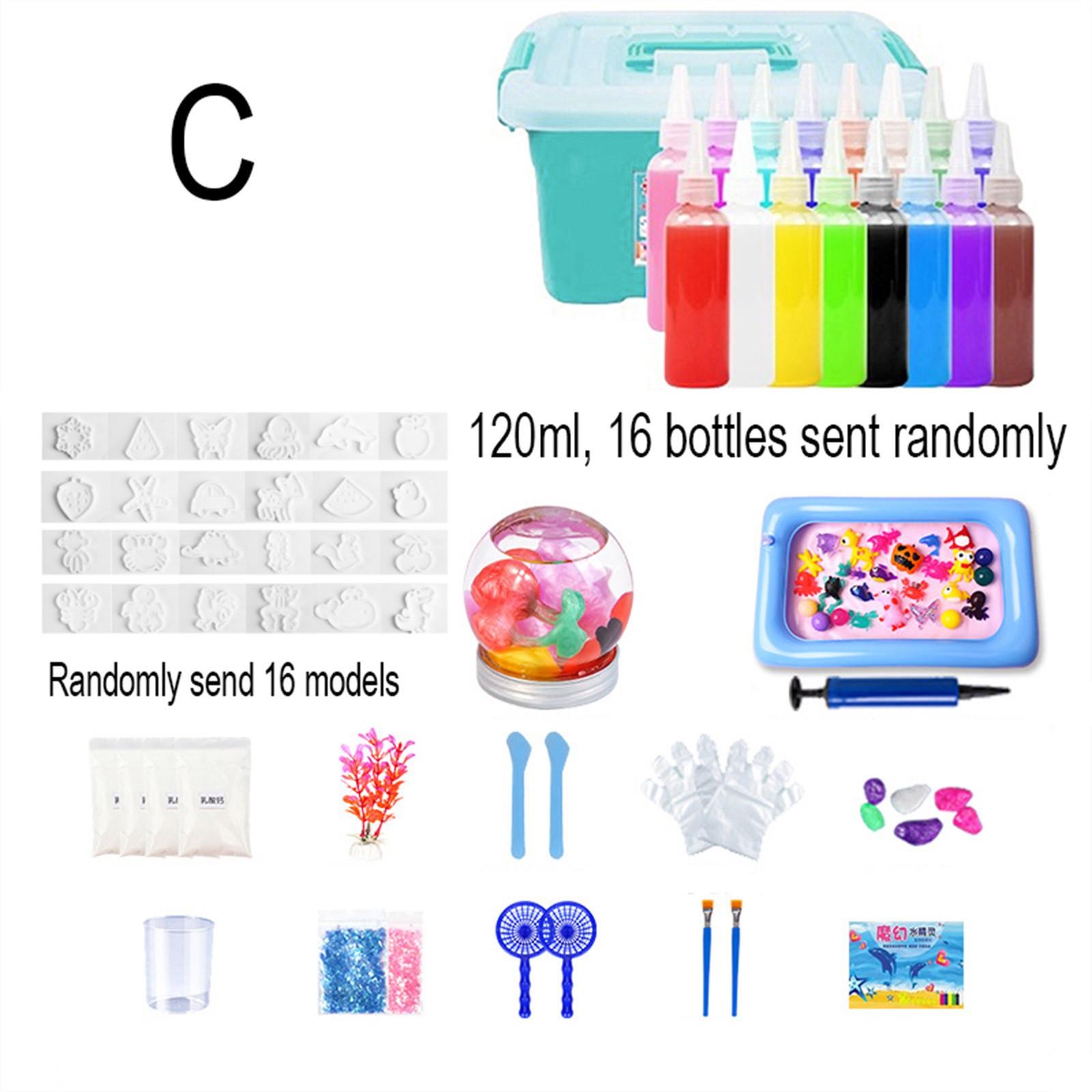 

Детские игрушки Ocean DIY Colloid Toys Набор для самостоятельного изготовления детских игрушек с раствором Детские игрушки Ocean Enlightenment Toys Детские развивающие игрушки 60 мл One Size