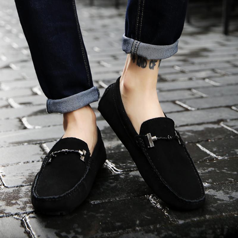 Módní Pánská Lehká Neformální Obuv 2024 Nová Kožená Pánská Nazouvací Obuv Klasická Pánská Pohodlná Řidičská Obuv Jednoduché Pánské Mokasíny
