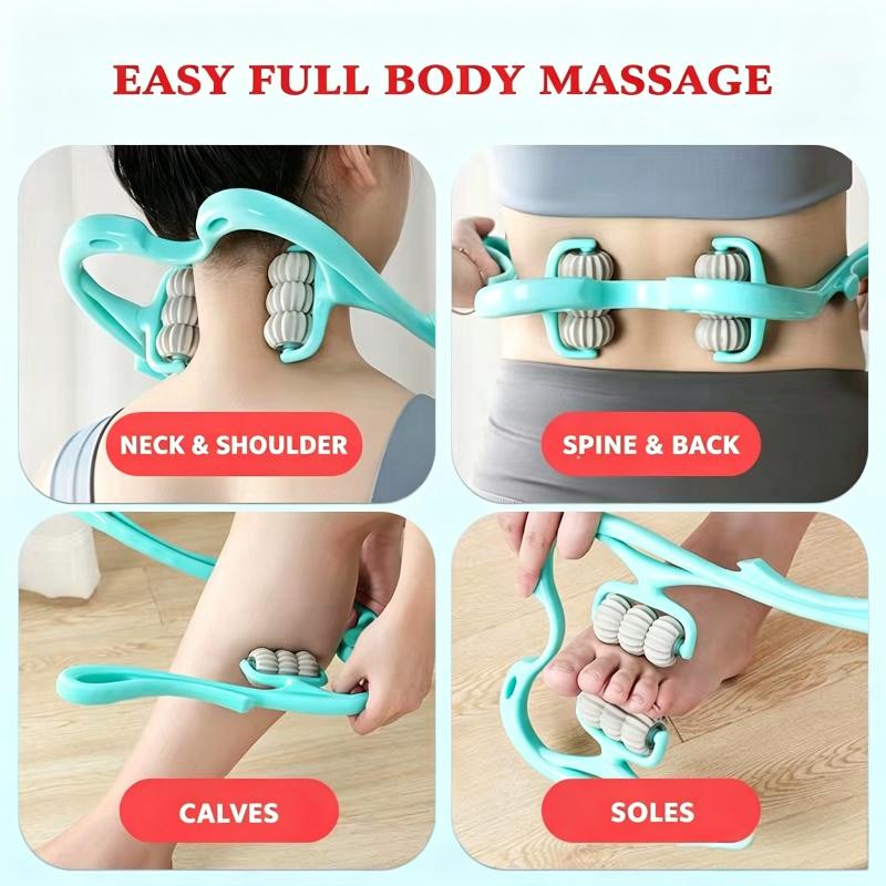 Handheld Neck And Shoulder Massager With 6 Balls, Relaxes Neck, Shoulders, And The Entire Body