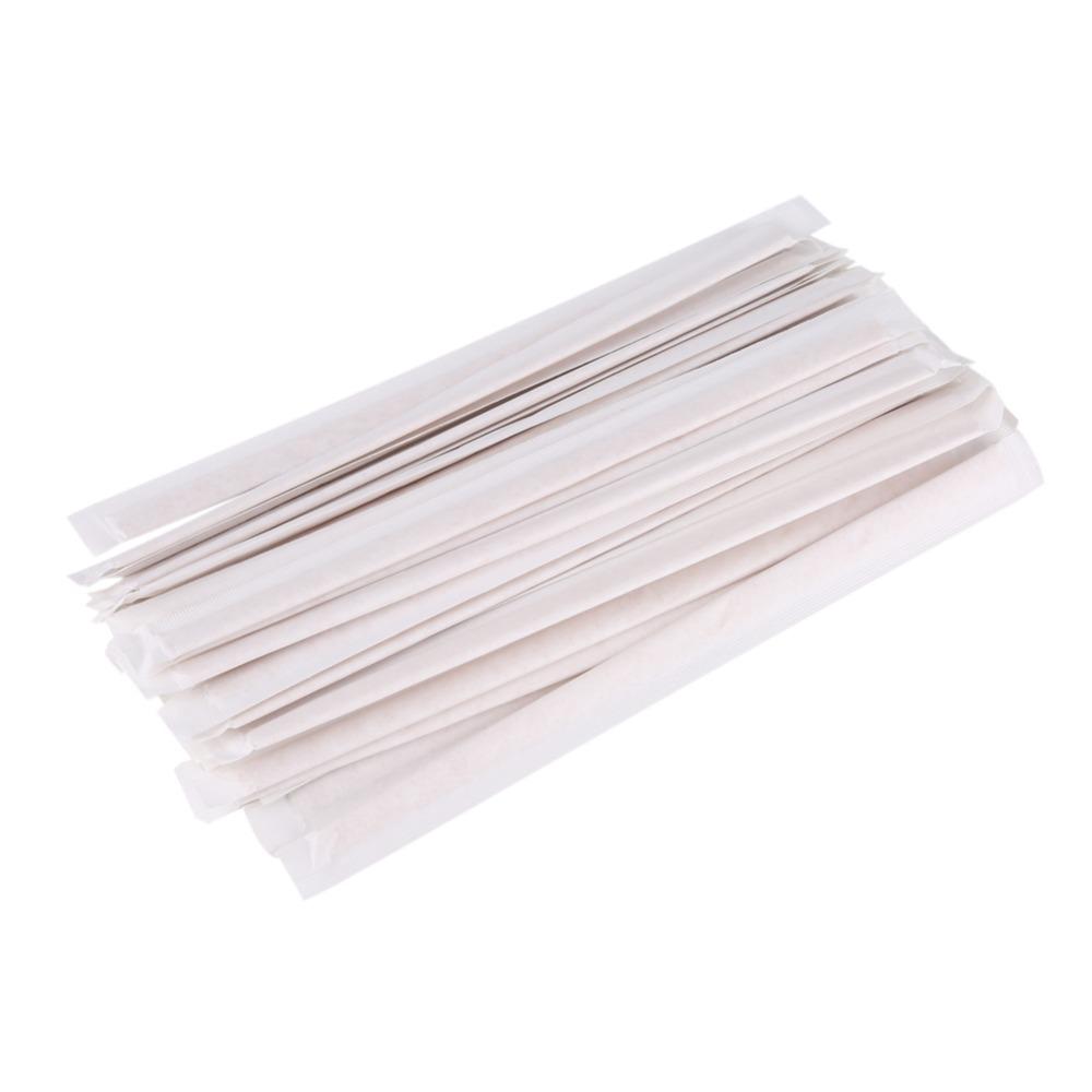500PCS Set 7 Inch Length Wooden Coffee Stir Sticks Individually Paper Wrapped Wood Material Disposable Stir Sticks Disposable светло-серый
