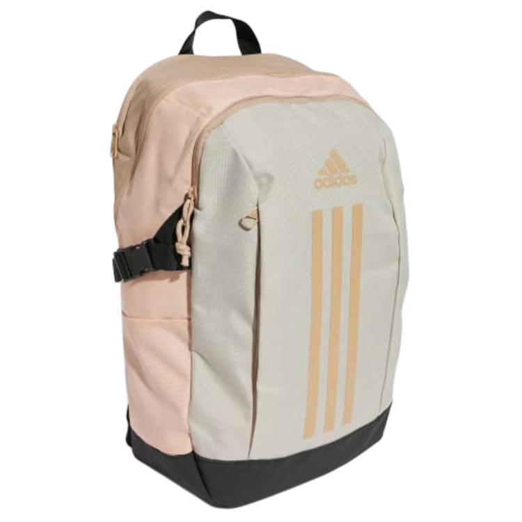 Adidas Power Polyester Backpack Unisex Pink Coral Blend With Warm Sandstone Adidas JC9333