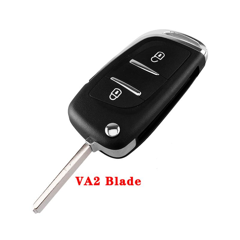 LIXIANG for Peugeot 207 307 407 208 308 408 607 Partner Ce0536 433Mhz ID46 2/3 Buttons ASK FSK Modified Remote Car Key