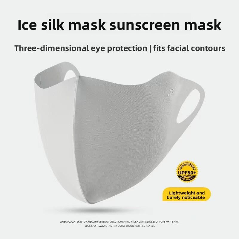 Sunscreen Mask, Ice Silk Mask, Sunshade, Eye Corner Protection, Anti-ultraviolet, Breathable Three-dimensional