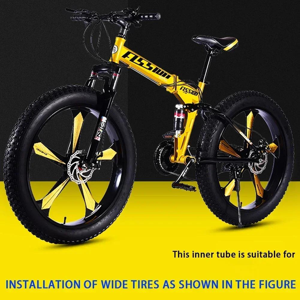 Camera d'aria 20x4.0 per Motoslitta e ATV, Larga, Gomma Nera, Tubo di Ricambio per Biciclette con Ruote Fat, ATV Fuoristrada, Accessori per Bici