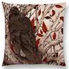Dark Augury Bird Sofa Pillow Case Three Eyes Raven Steampunk Hummingbird Night Princess Lion Owl Cushion Cover