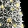 Vidaxl Sztuczna Choinka Typu Pop-Up, Ośnieżona, 100 Led, 150 Cm