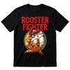 Rooster Fighter Anime T Shirt Funny Chicken Graphic Tee UK Gift
