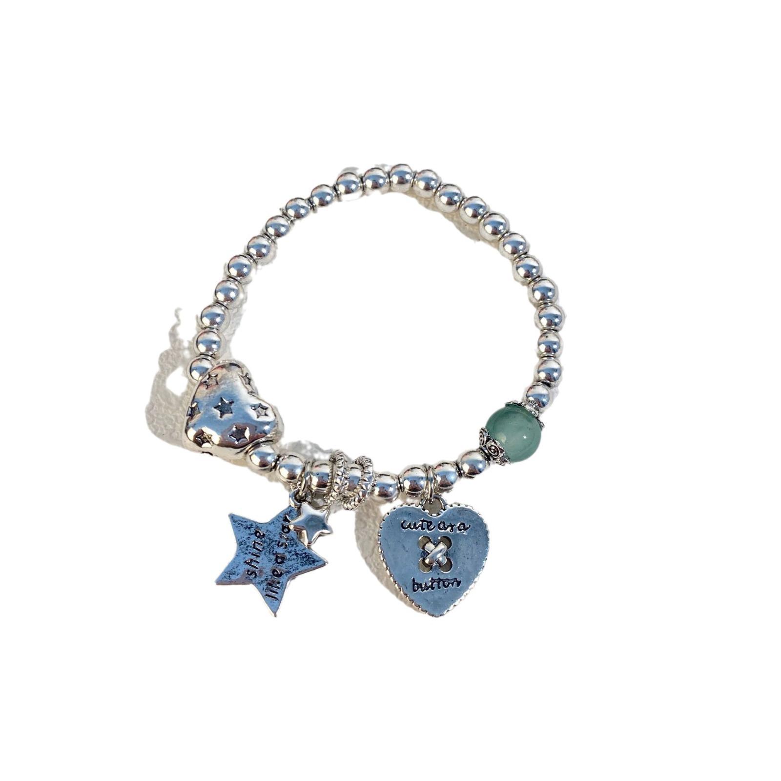 Sweet love star bracelet women s retro fashion versatile personality bracelet creative jewelry tide beaded bracelet jewelry