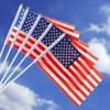5 st Mini Amerikanska USA Nationalflaggor Handviftande Små för Flaggstänger