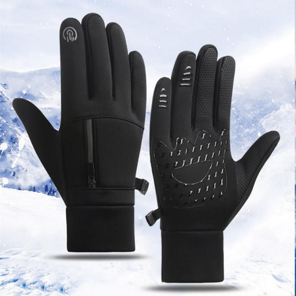 Cycling Gloves Adjustable Convertible Gloves Waterproof Gloves Non-Slip For Daily Use Outdoor Activities Cold Weather