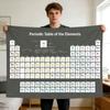 Periodic Table Chemistry Tapestry Science Wall Hanging Educational Art Decor for Dorm Room Home Study Room Wall Curtain