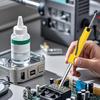 Elektrische Entlötpumpe Lötwerkzeug Doppelfunktion Tragbare Elektrische Lötpumpe mit Düsen zum Entlöten von Durchgangslöchern