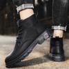 Handsome Stylish Men's Autumn Winter Work Boots Hightop Walking Shoes Hightcut Male Students Spring Chelsea Boots