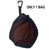 Single Football Bag Mesh Basketball Bag with Zippers Pocket, Drawstring Back Bag for Basketball Volleyball Storage Bag
