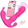 Female Sex Toys, Wearable APP Controlled G-Spot Dildo Vibrator, 3-in-1 10 Adjustable Frequency Modes Butterfly Clitoral Stimulator Adult Sex Toys