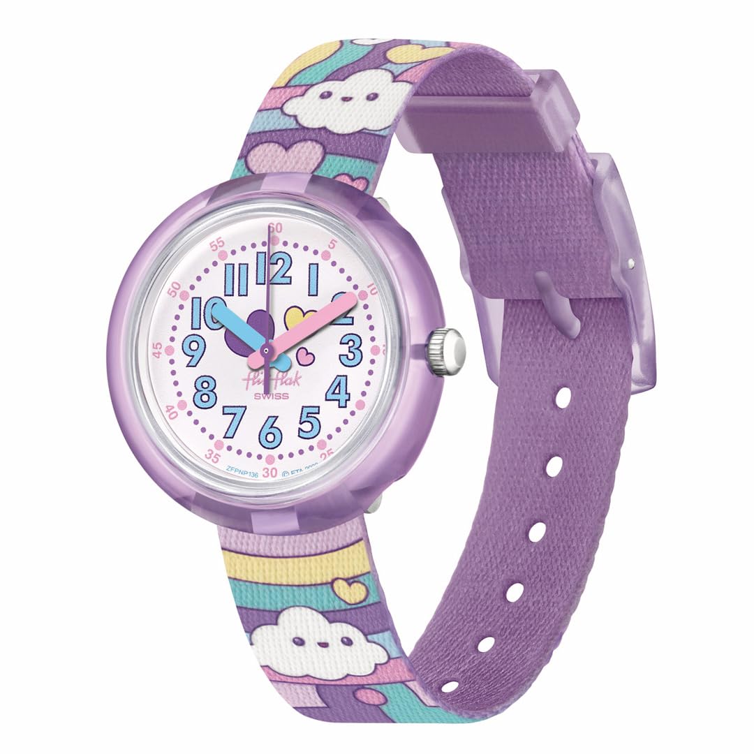 

Flik Flak Watch CLOUD LEVEL FPNP136 Kids фиолетовый