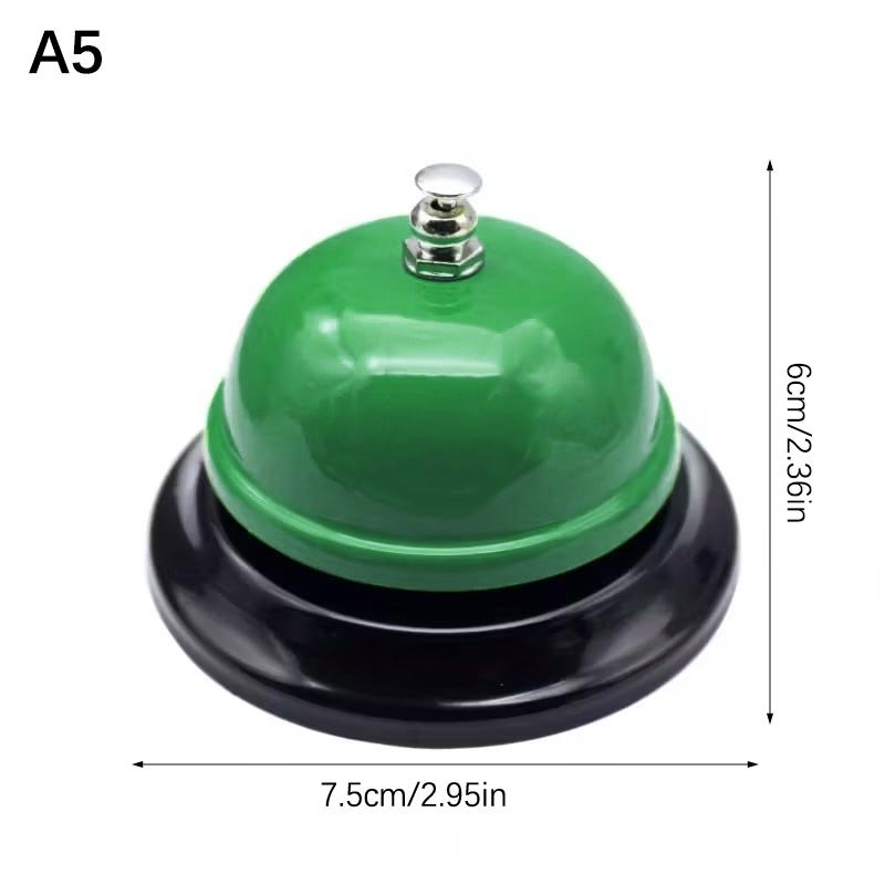 Vintage Metal Service Bell Counter Desk Bell For Restaurant, Hotel, Game Show, Coffee Shop Multifunctional Portable Hand Bell