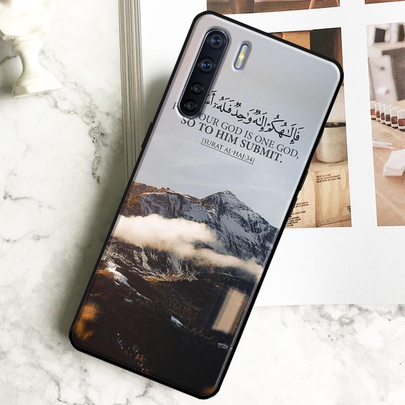 Muslim Islamic Quran quotes Case For Oppo A96 A76 A16 A18 A38 A58 A78 A98 A15 A17 A77 A74 A94 A54 A57S A40 A60 A80 Cover