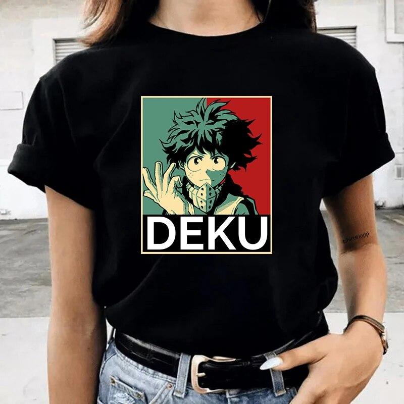 Anime Clothes Shoto Todorok TShirt Deku Harajuku TShirts My Hero Academia T-Shirt Boku No Hero Academia Tshirt Bakugou TShirt Unisex