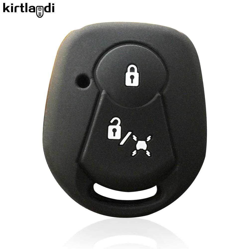 Silicone Key Case Shell 2/3 Button Car Key Cover for Ssangyong Rexton Actyon Kyron Korando Holder Keychain Car Key Cover Remote
