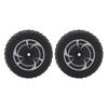 RC Car Rear Wheels Rubber Tire Tyre Plastic Hub 144016-2989 Replacement Parts Accessories