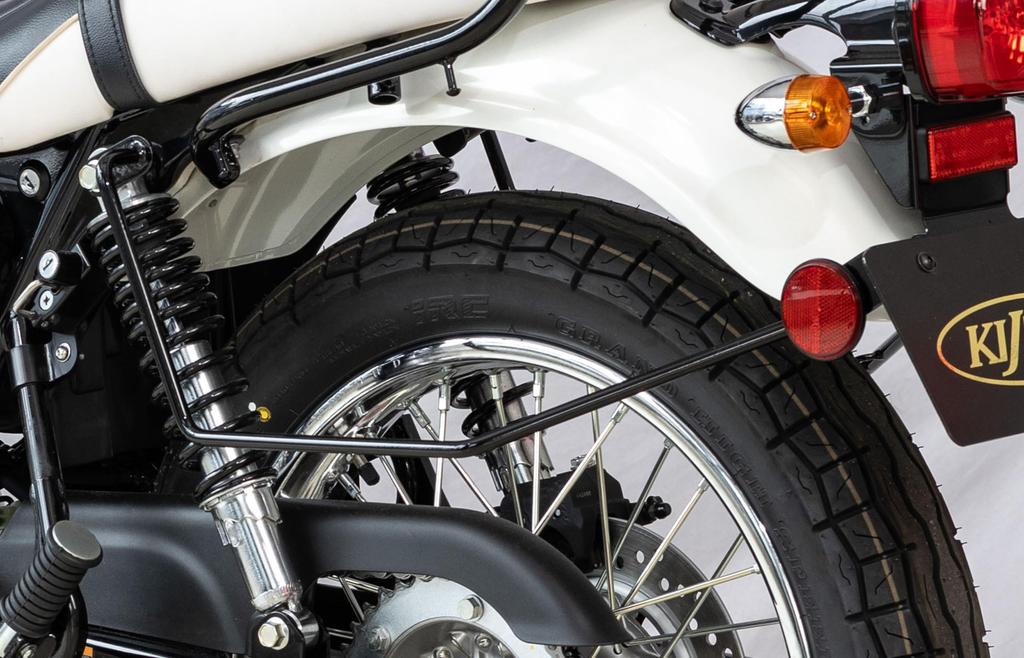 Kijima Side Bag Left for Meguro Motorcycle Part Number Support, Steel, Side, Black, S1/W230 ('25-) Parts, 210-4842