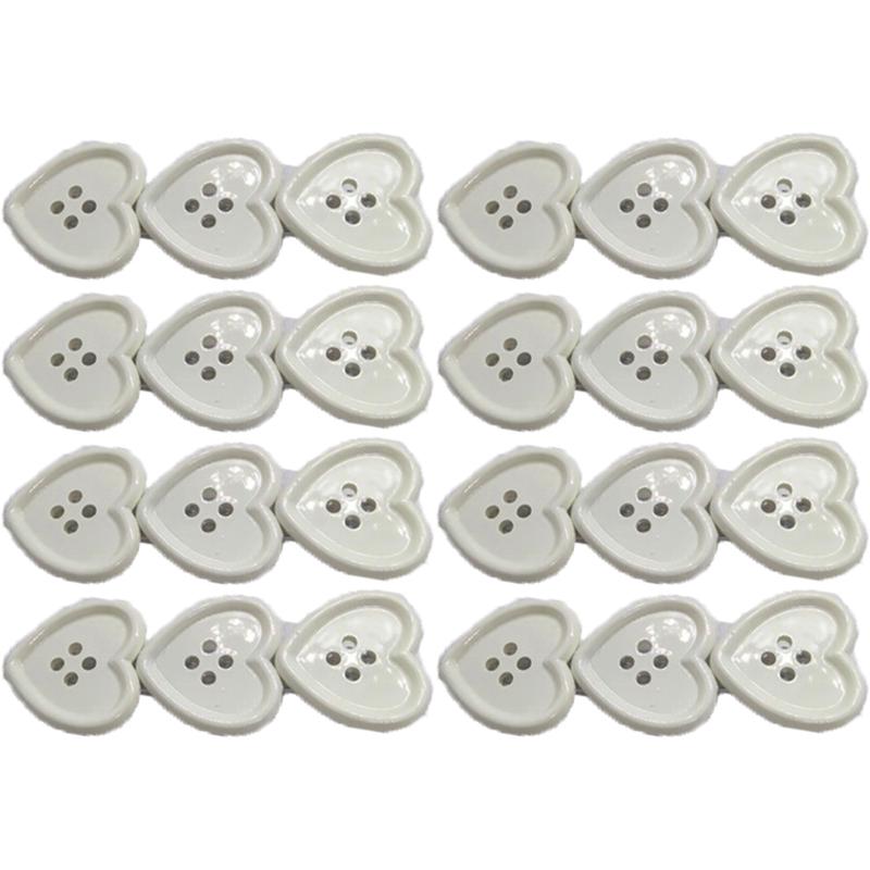Sweet Check Love Button Hair Clip Side Bangs Girly Cute Duckbill Clip Hair Accessories