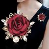Exquisite Rhinestone Flower Brooch: Versatile Women's Suit & Evening Dress Pin