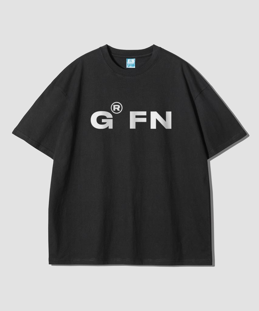 Geulaenpini Bold Logo Oversized Short Sleeve T-Shirt - Black