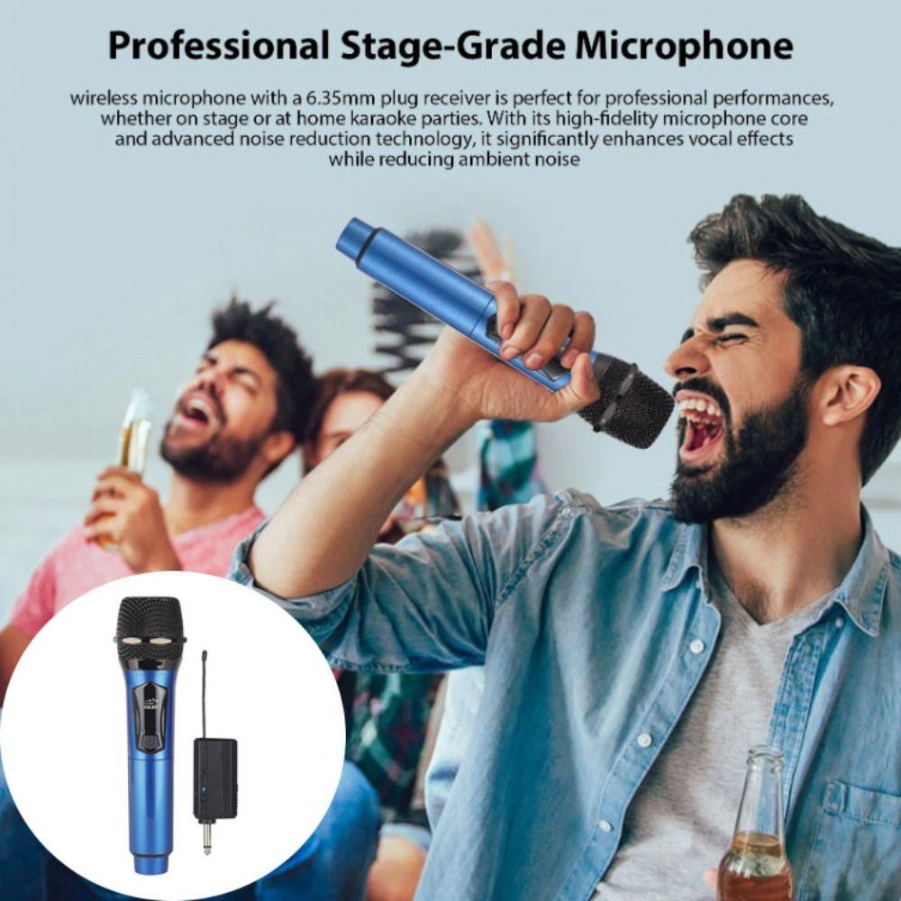 Rechargeable Wireless Microphone Anti Howling Wireless Microphone System  Stage Performance