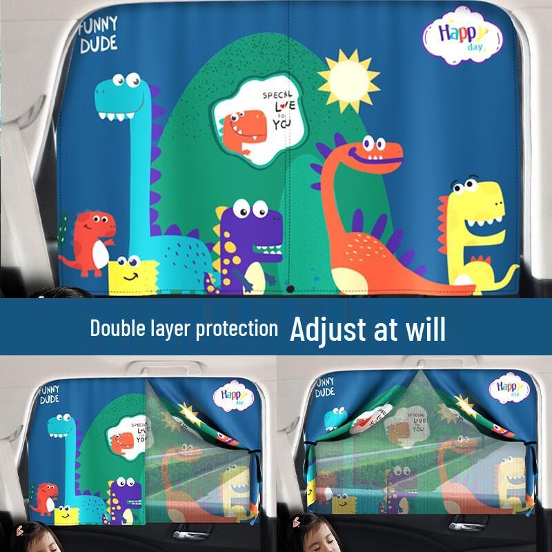 Kids Cartoon Magnetic Car Window Shade