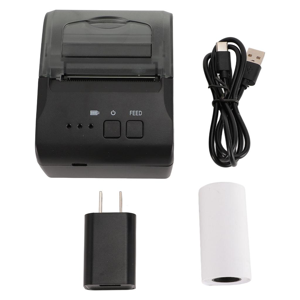 Thermal Label Printer for Shipping Packages 58mm Bluetooth Inkless Shipping Label Maker for Android