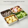 Stainless Steel Fresh Keeping Container with Cover Refrigerator Refrigerating Packing Box Outdoor Picnic Food Storage 3 Sizes