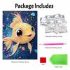 DIY Frameless Pearl Art Painting Kit Cute Goldfish Pattern 3D Sparkling Bead Canvas Wall Decor Handmade Gift for Craft Lovers Creative Projects