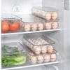 Egg Storage Box with Lid, Food-Grade Plastic, Kitchen Refrigerator Organizer