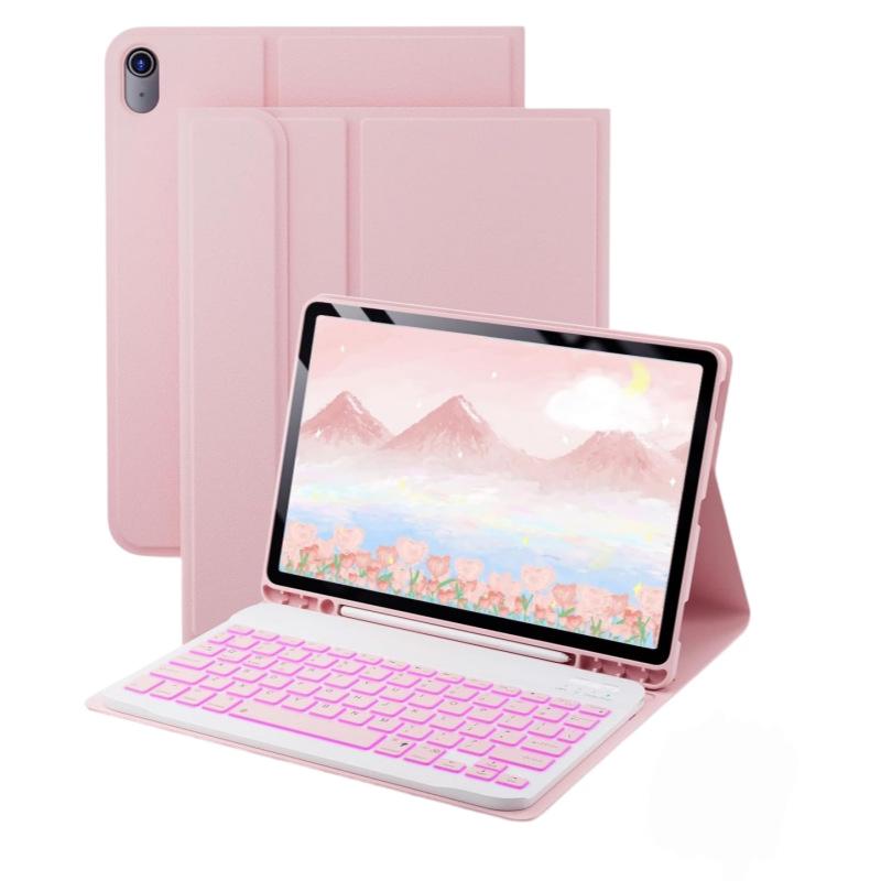 Backlit Bluetooth Keyboard Protective Case for iPad A16 11th Gen/10th Gen 10.9 Inch