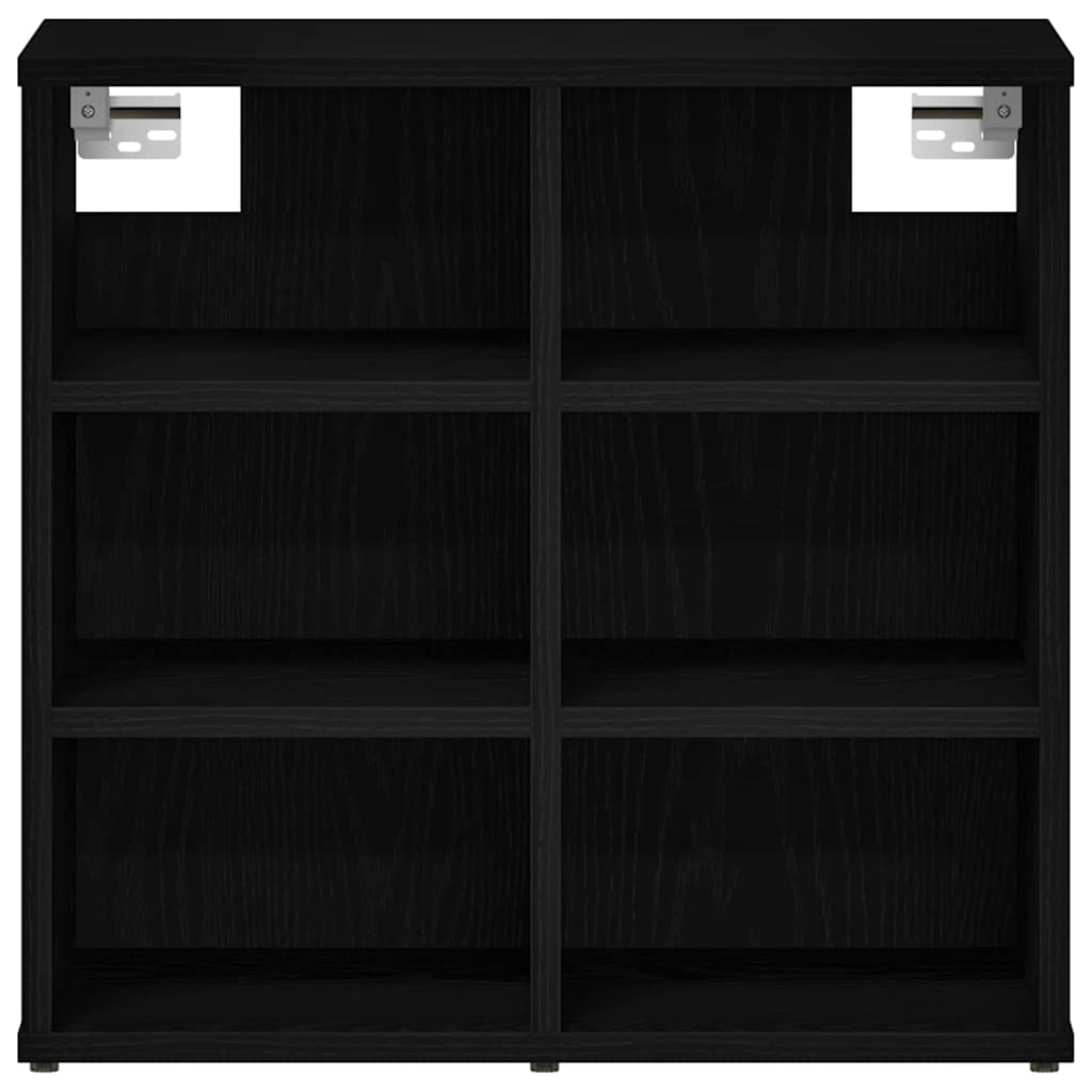 Shoe Cabinet 2 pcs Black Oak Effect 52 x 30 x 50.5 cm