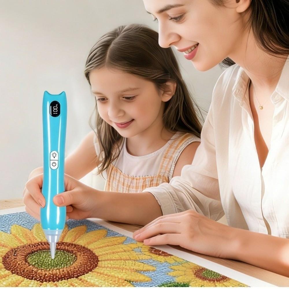 Wiederaufladbarer Malbohrer-Stift Vakuumsaugender Handheld-Kunststift für Bastler