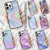 Holographic Iridescence Soft Phone Case for iPhone 17 Air 16e Pro Max 15 Pro 13 14 Plus 11 12 MagSafe Magnetic Coque