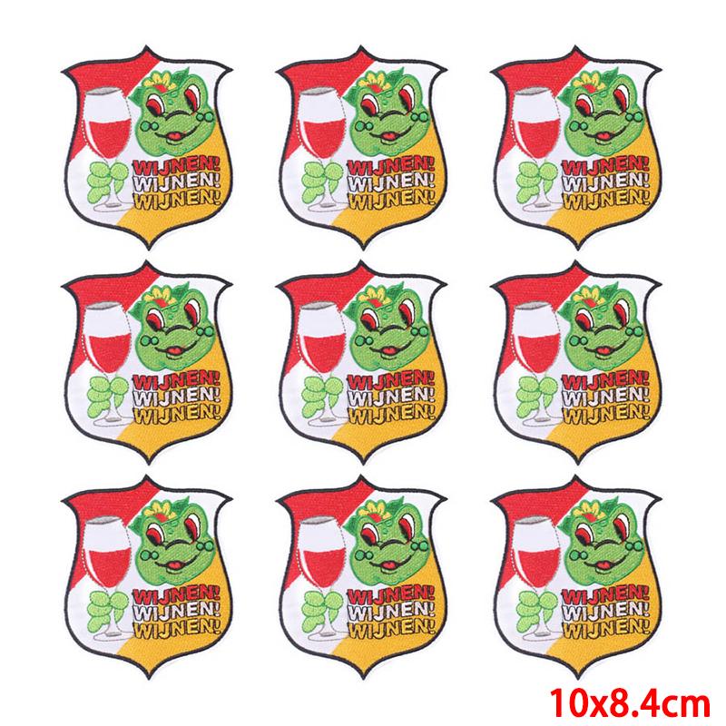 10 Pcs/lot Wholesale Embroidery Patch Iron On Patches For Clothing Patches On Clothes Jackets Decor Applique Sew Supplies