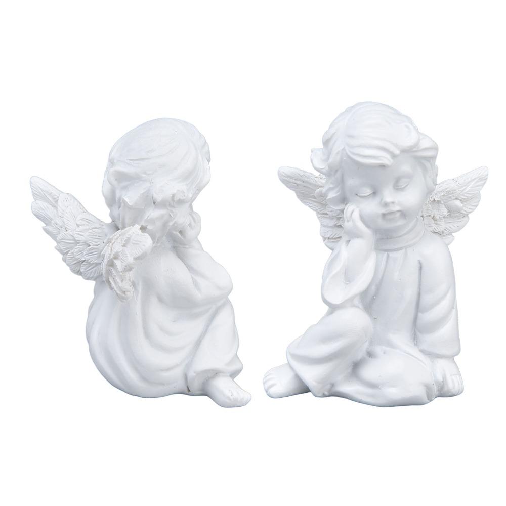 2.17x2.56x1.57in Cherub Figurine Resin European Style Ornament Wedding Ornament