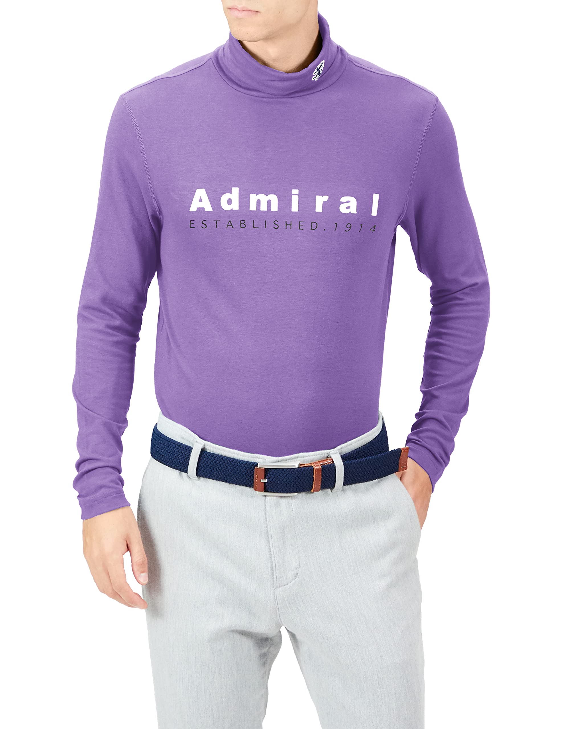 

Admiral Golf ADMA296 Мужская замшевая водолазка для гольфа, фиолетовая, размер M