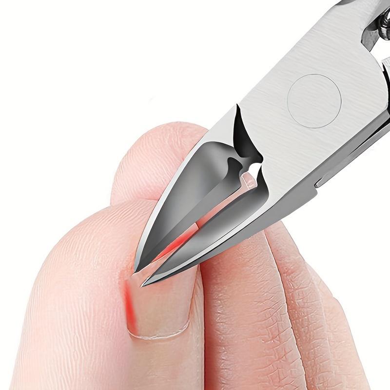 Stainless Steel Nail Clippers High-Precision Cuticle Trimmer for Easy Grip Thick Toenails & Fingernails