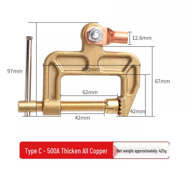 Copper Welding Ground Clamp for TIG Welding