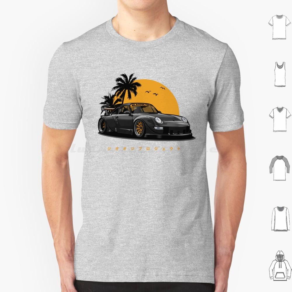 Rwb 993 Special Color Edition BlackGold Exclusive T Shirt 6xl Cotton Cool Tee Automotive Car Vehicle Sports Fast Speed